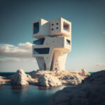 AI Arch Design Futuristic tower