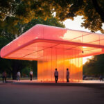 AI Arch Design Glass Pavilion