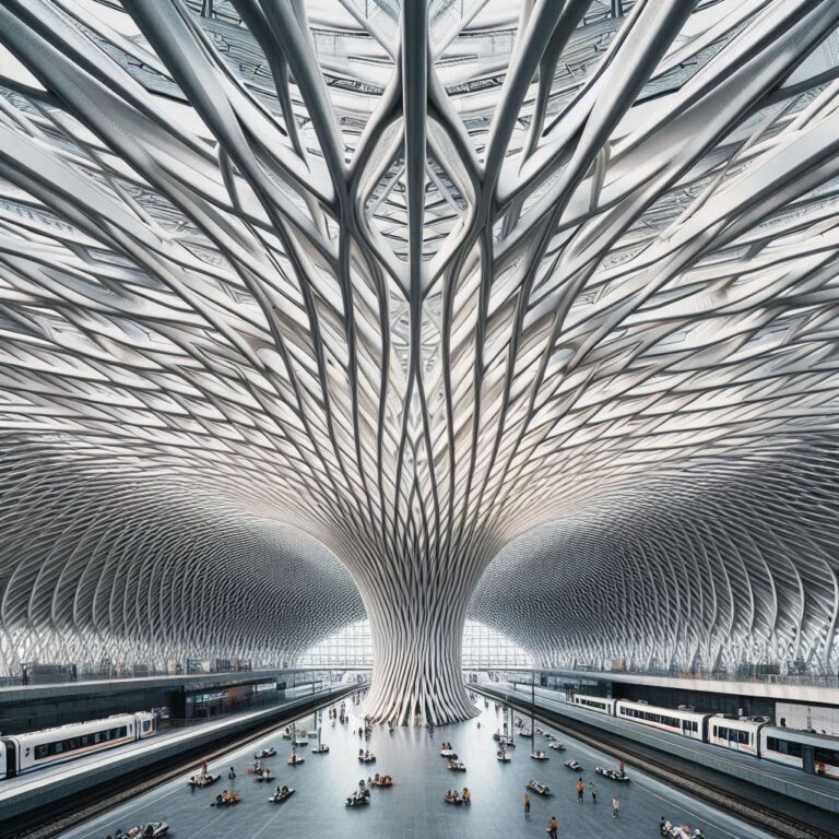 AI Arch Design Railway station